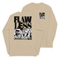 Sand long sleeve Flawless Rose 2.0 Tee, Front and Back, Christian Apparel