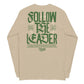 Sand long sleeve Follow The Leader Tee, Back, Christian Apparel