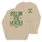 Sand long sleeve Follow The Leader Tee, Front and Back, Christian Apparel