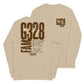 Sand long sleeve G-Fam Tee, Front and Back, Christian Apparel