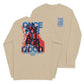 Sand long sleeve The Once For All Tee, Front and Back, Christian Apparel