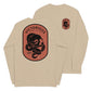 Sand long sleeve Victorious Tee, Front and Back, Christian Apparel
