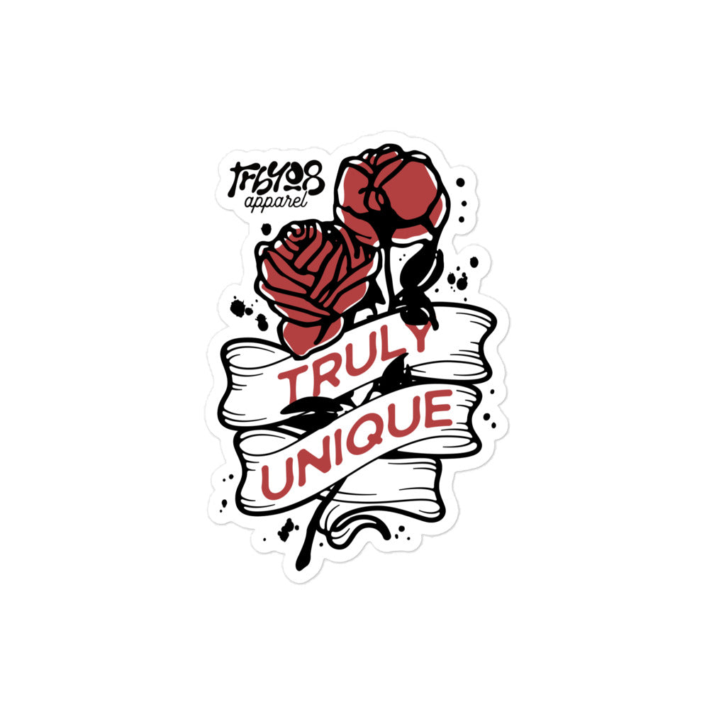 Unique Sticker, Front, Christian Apparel