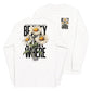 White long sleeve Beauty Everywhere Tee, Front and Back, Christian Apparel