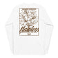 White long sleeve Flawless Rose 2.0 Tee, Back, Christian Apparel