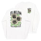 White long sleeve Flawless Rose Tee, Front and Back, Christian Apparel