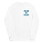 White long sleeve Follow The Leader Tee, Front, Christian Apparel