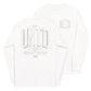 White long sleeve The Tall UNTD Tee, Front and Back, Christian Apparel