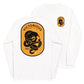 White long sleeve Victorious Tee, Front and Back, Christian Apparel