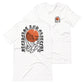 White short sleeve Steadfast & Grateful Tee, Front and Back, Christian Apparel