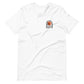 White short sleeve Steadfast & Grateful Tee, Front, Christian Apparel