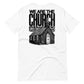 White short sleeve The Church Tee, Back, Christian Apparel