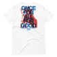 White short sleeve The Once For All Tee, Back, Christian Apparel