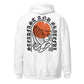 White Steadfast & Grateful Hoodie, Back, Christian Apparel